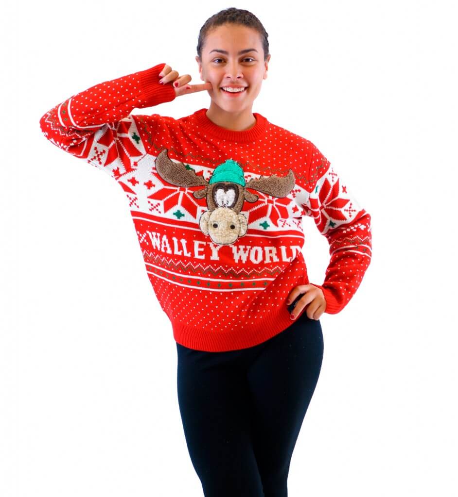 Women’S Christmas Vacation Marty Moose Walley World Ugly Christmas Sweater