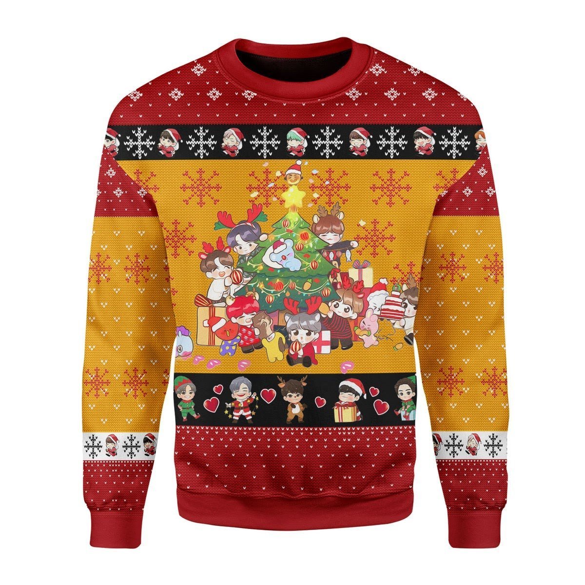 Chibi Bts Ugly Christmas Sweater | Unisex | Adult | Us3485