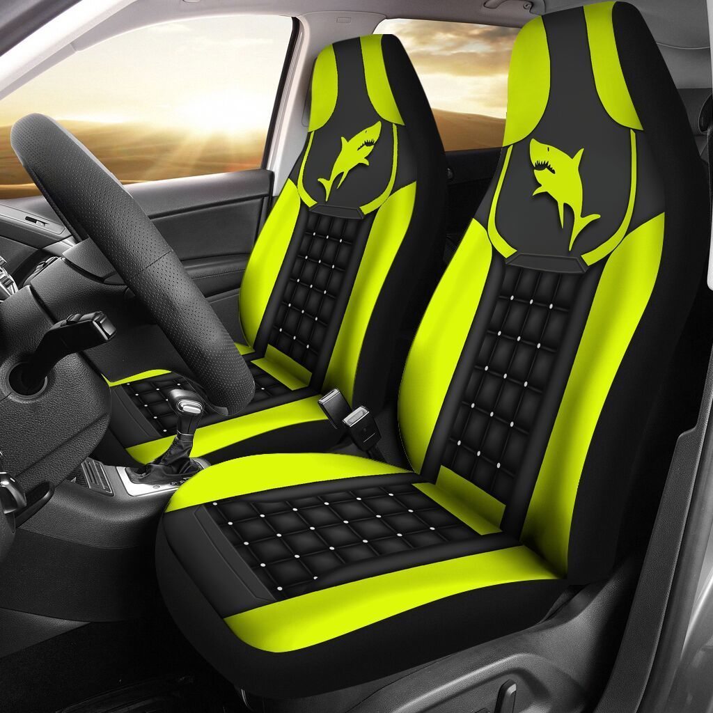 10CNVOCEAN – Shark Yellow Car Seat Covers