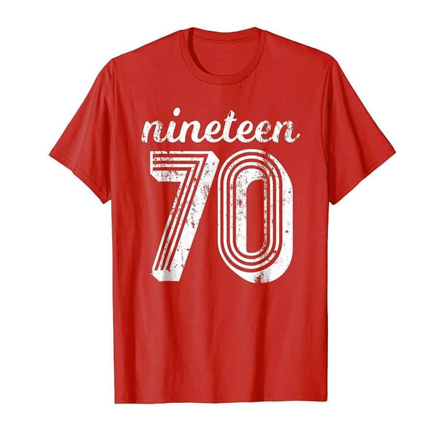 1970 48TH Birthday 48 Years Old Vintage Retro T-Shirt Gift