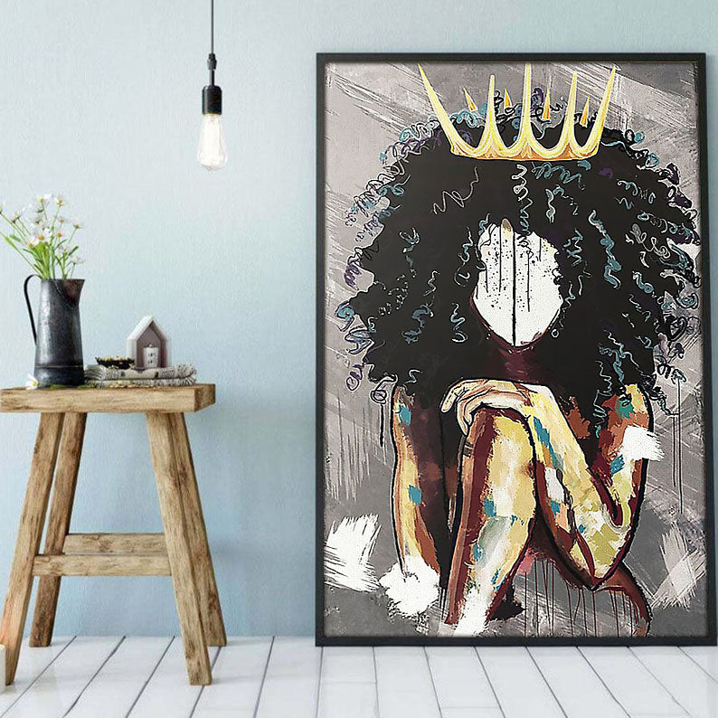 Nice African Best Canvas Prints Amazing Melanin Poster Prints Praying Queen African King Stunning  Wall Art Designs