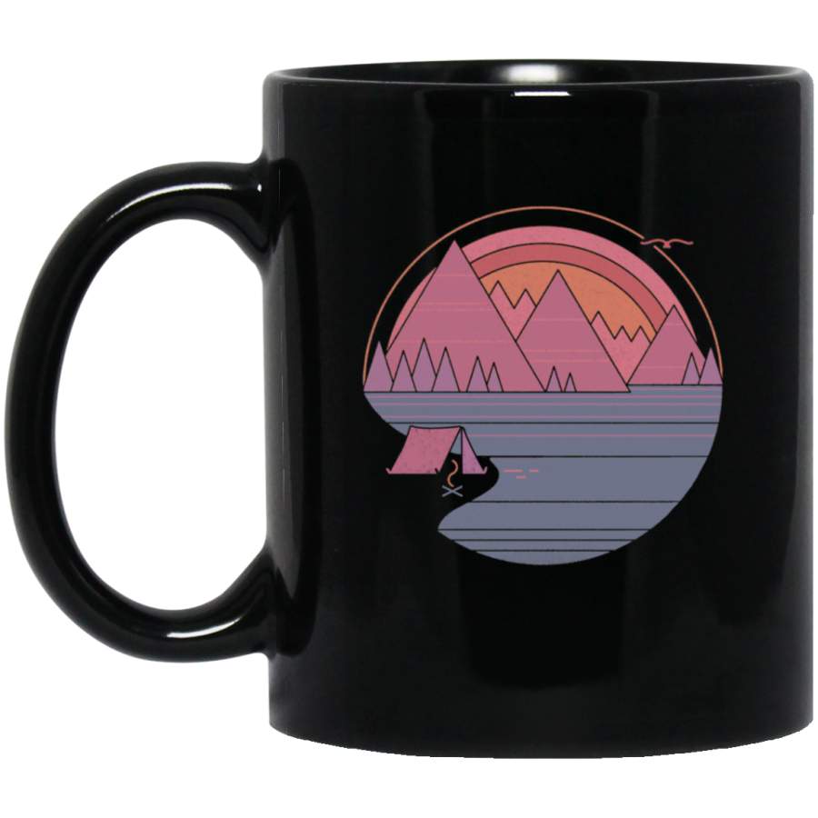 Camping – Art Black Mug