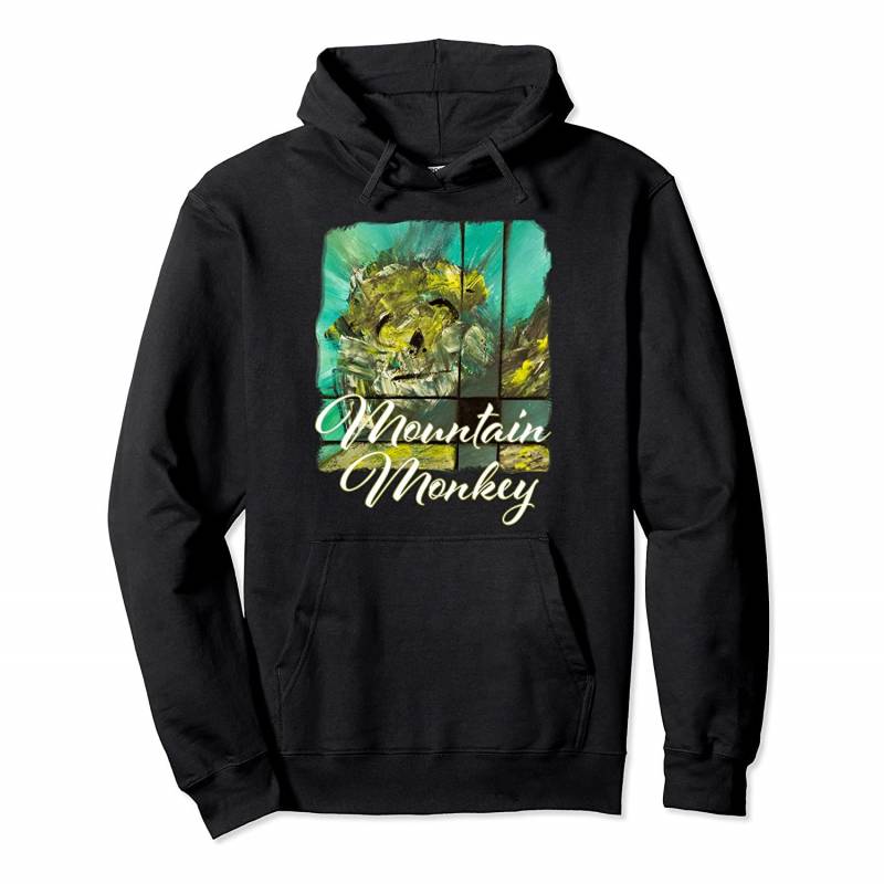 Adorable Mountain Monkey Abstract Painting Pullover Hoodie