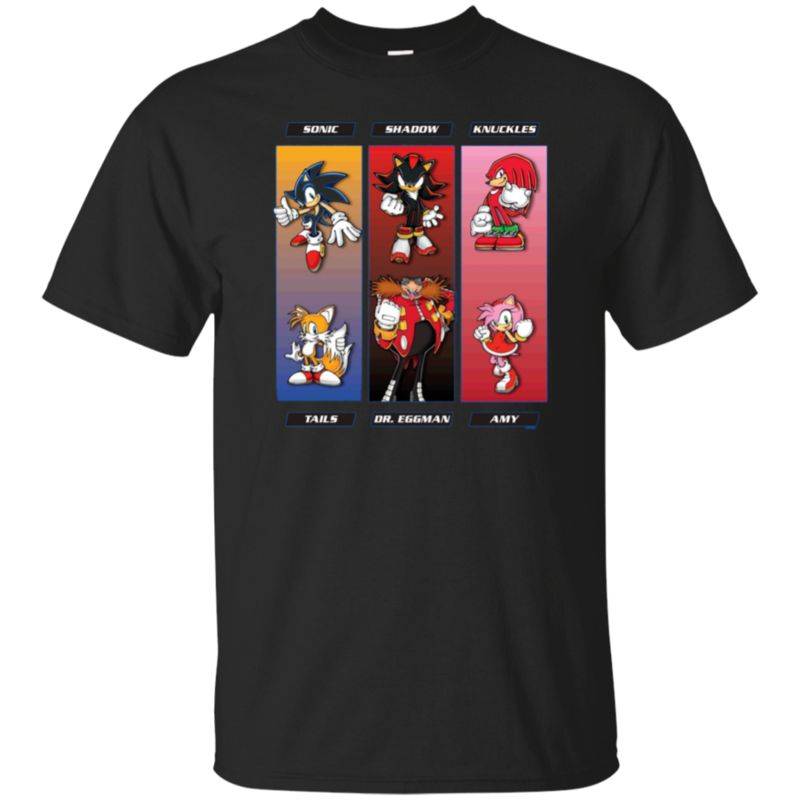 Sega Sonic The Hedgehog Game Character Pose T-shirt