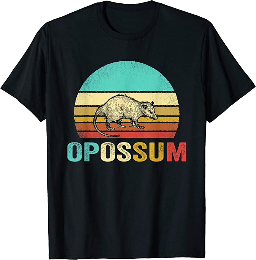 Vintage Opossum Shirt Sunset