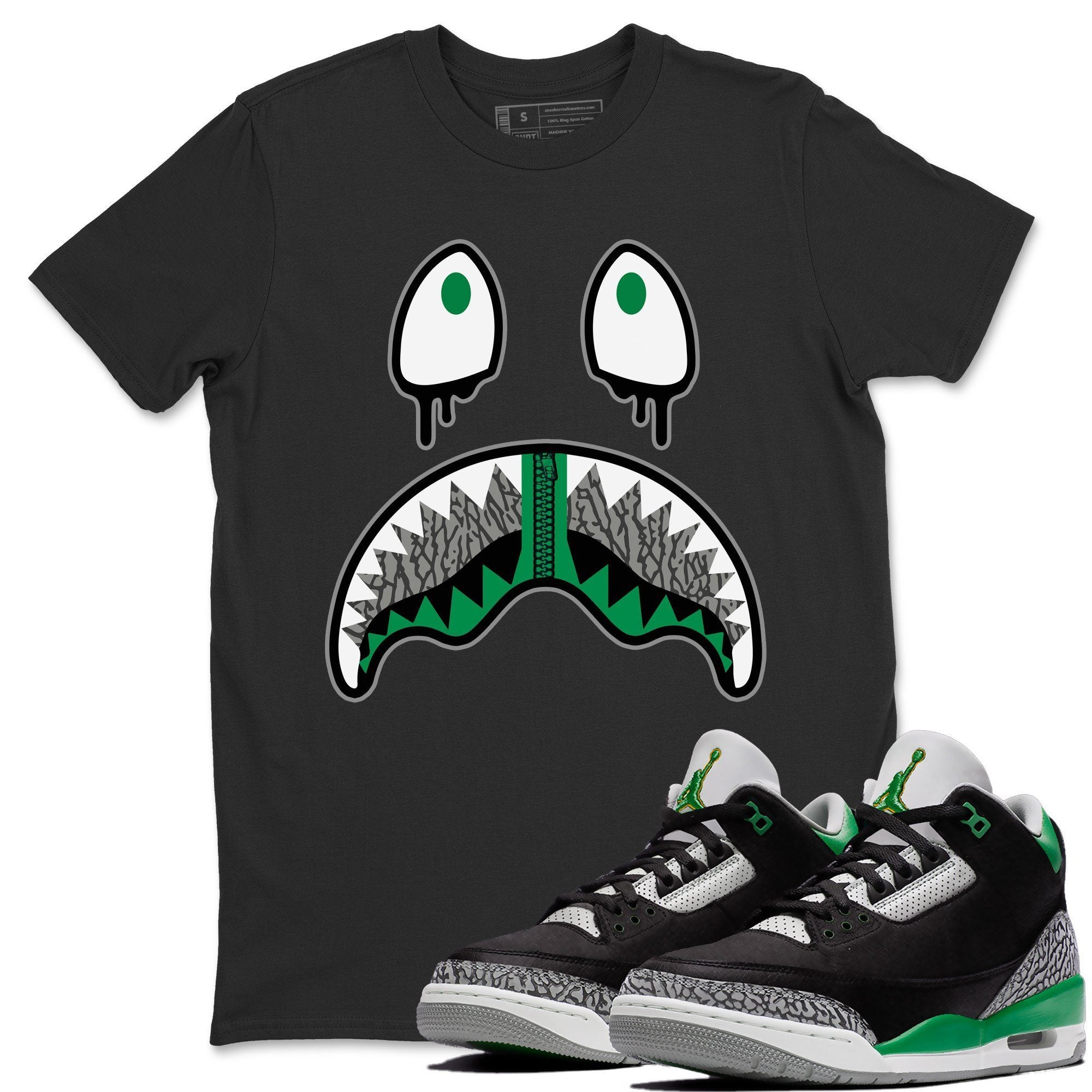 Shark Face T-Shirt – Air Jordan 3 Pine Green