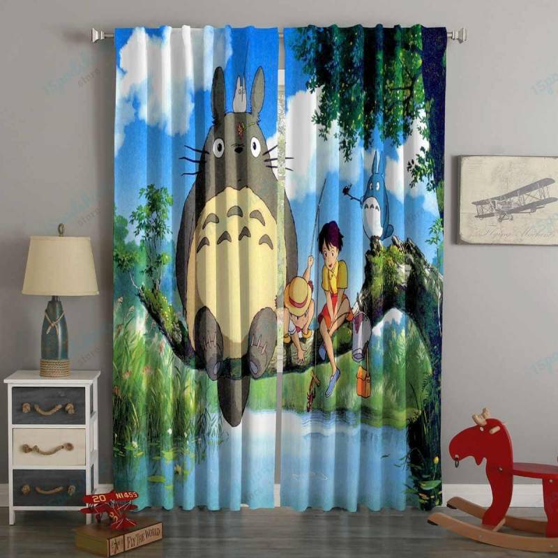 3D Printed My Neighbor Totoro Style Custom Living Room Curtains