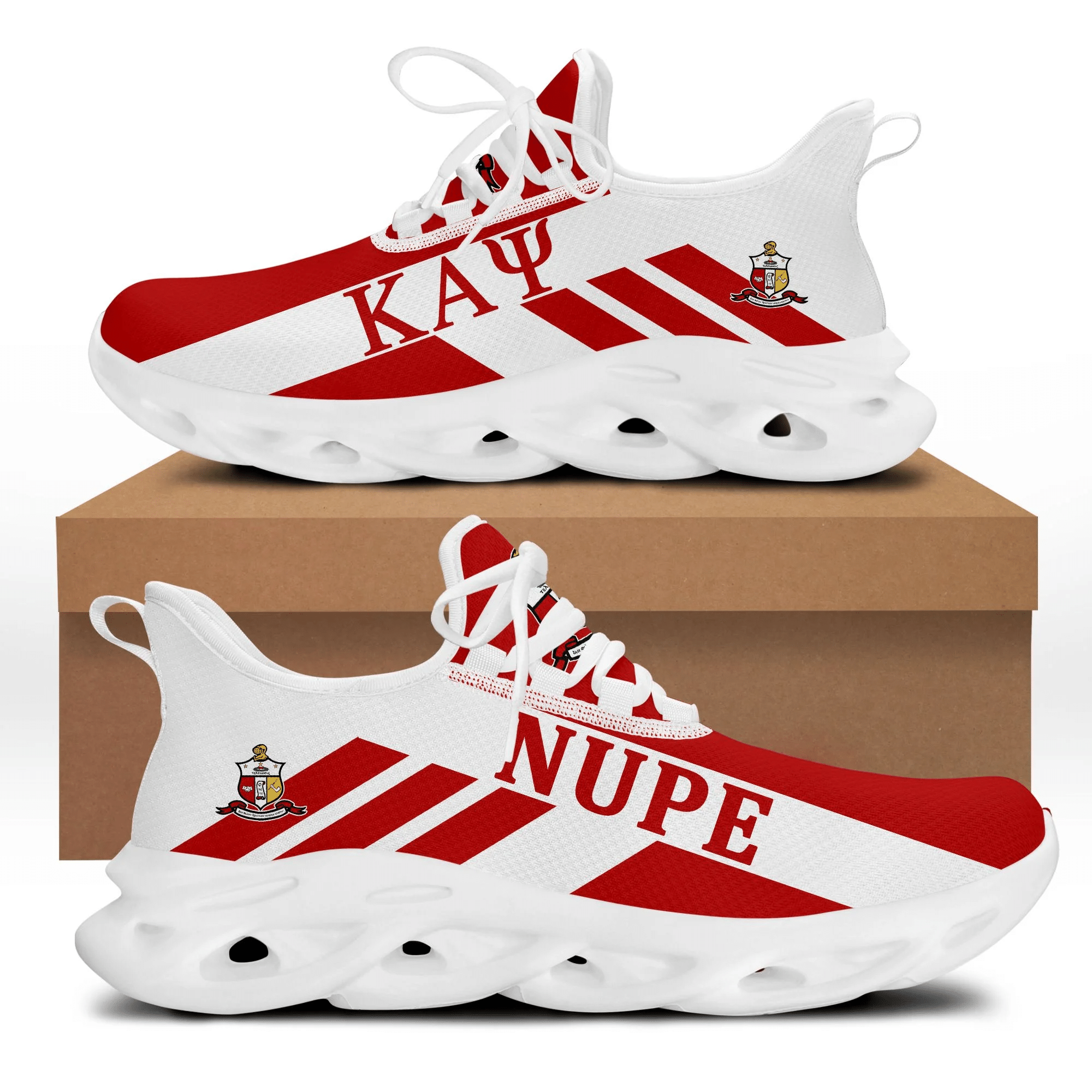 Africa Zone Shoe – Stripe Style Kappa Alpha Psi Nupe Clunky Sneakers A31