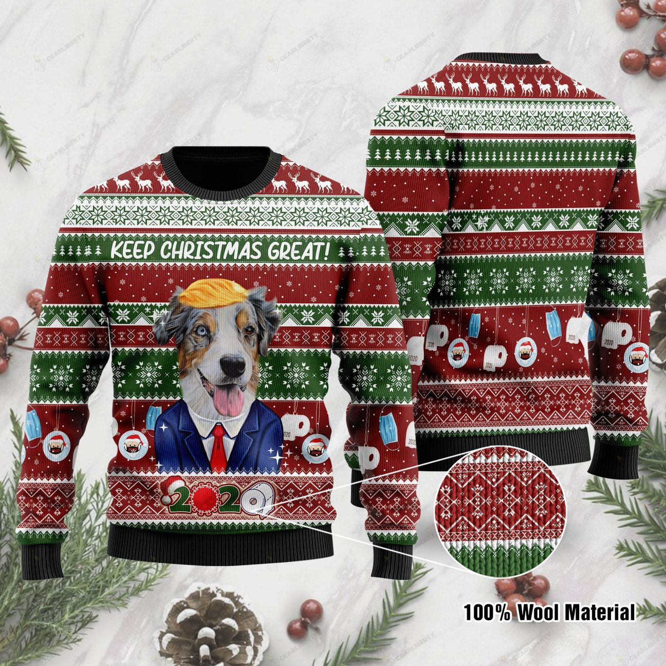 Shepherd Ugly Christmas Sweater | Unisex | Adult | Us1137