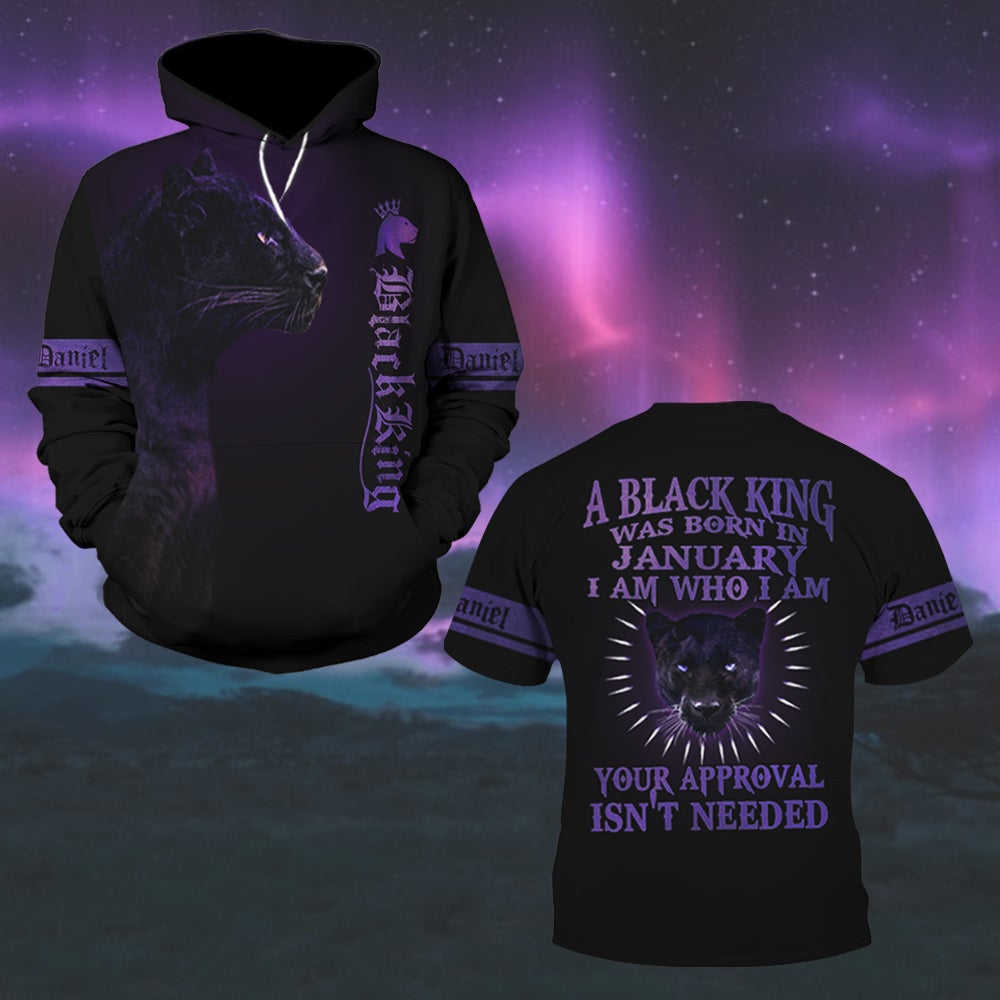 Black King Personalized All Over Print Apparel