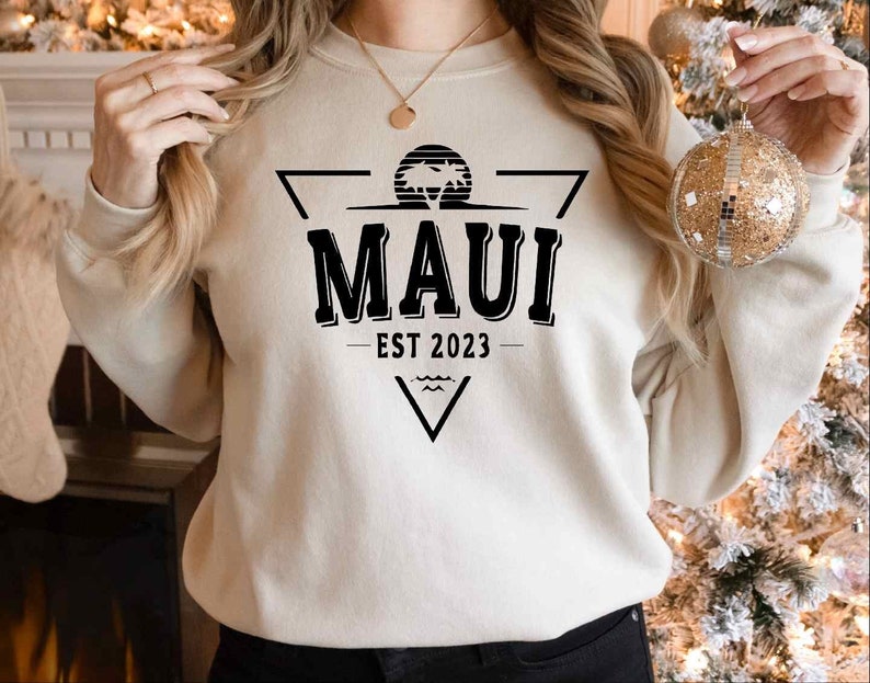 Maui Strong Sweatshirt, Maui Wildfire Relief Sweatshirt, Lahaina Hawaii Fires, Maui Wildfire Sweatshirt Sws1804