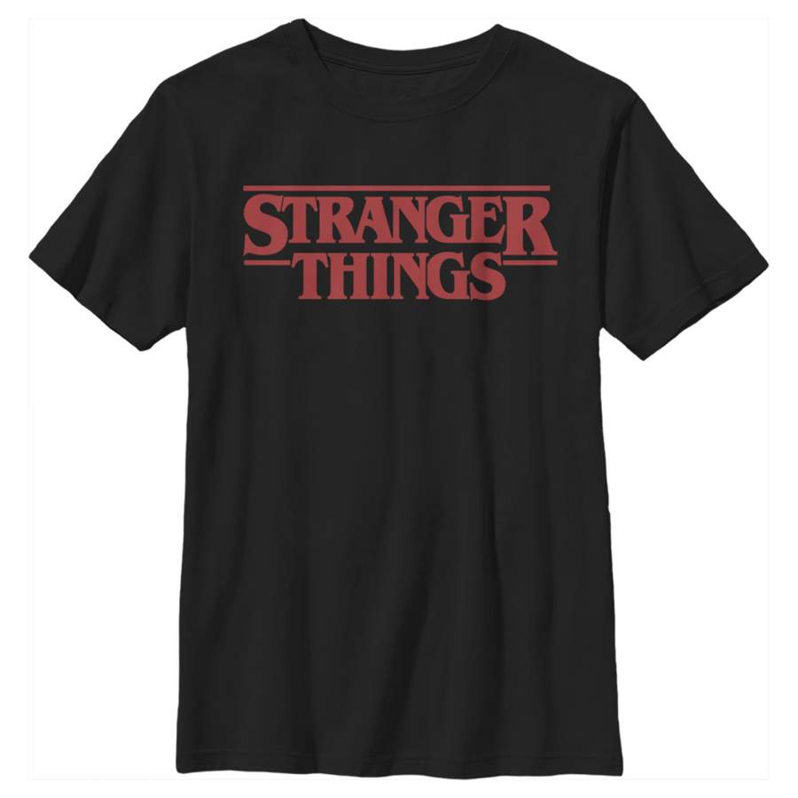 Stranger Things Boy’s Bold Logo  T Shirt