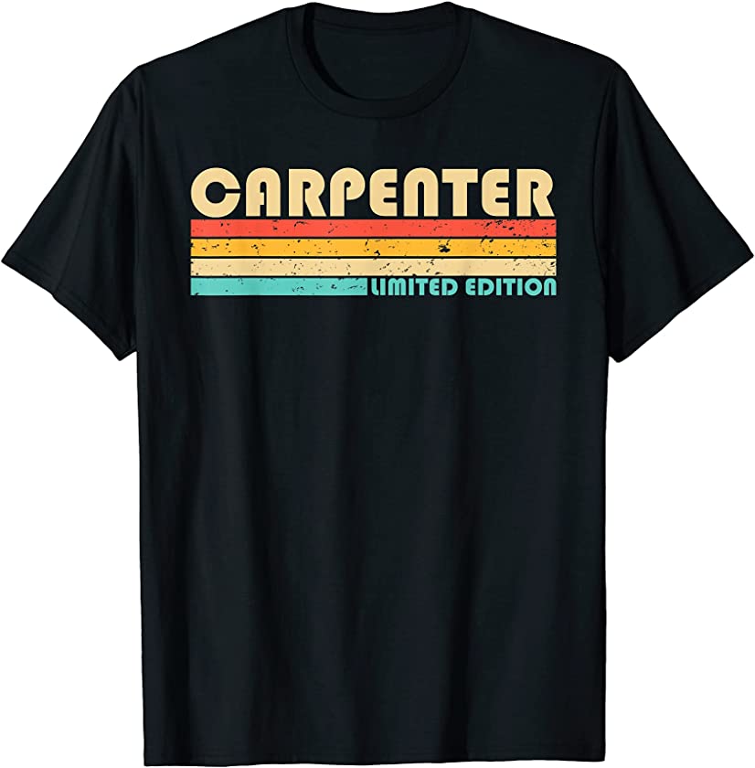 CARPENTER Surname Funny Retro Vintage 90s Birthday Reunion T-Shirt