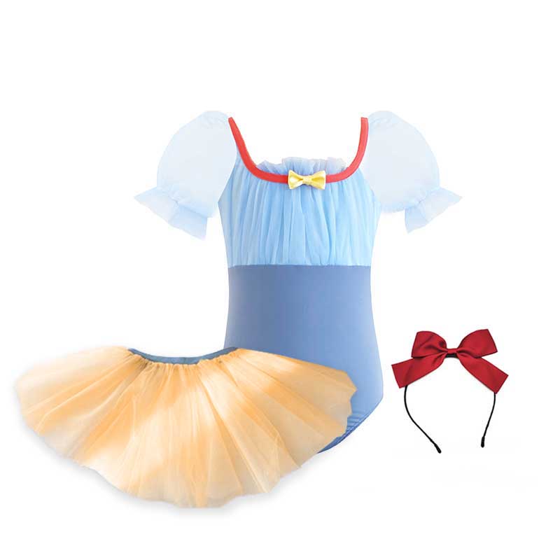 Ballet Leotard For Woman Practice Dress Snow White Bow Gymnastics Leotards Ballerina Dance Wear Costume alx