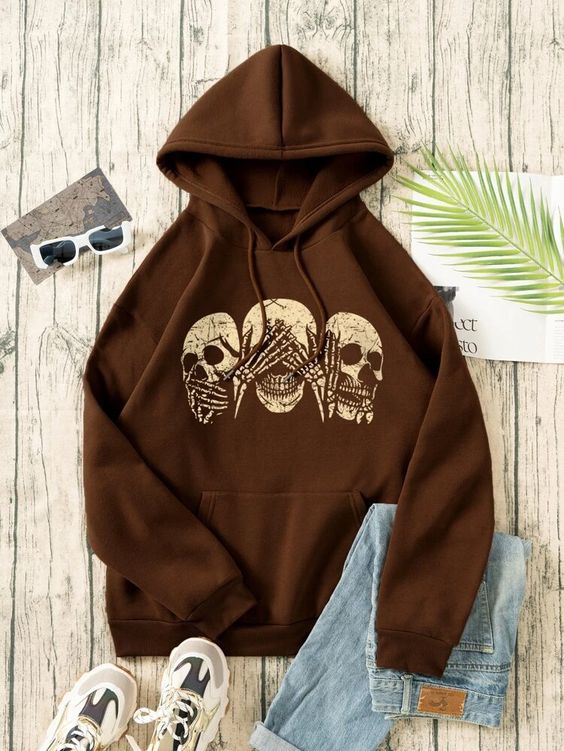 3 Skull Hoodie