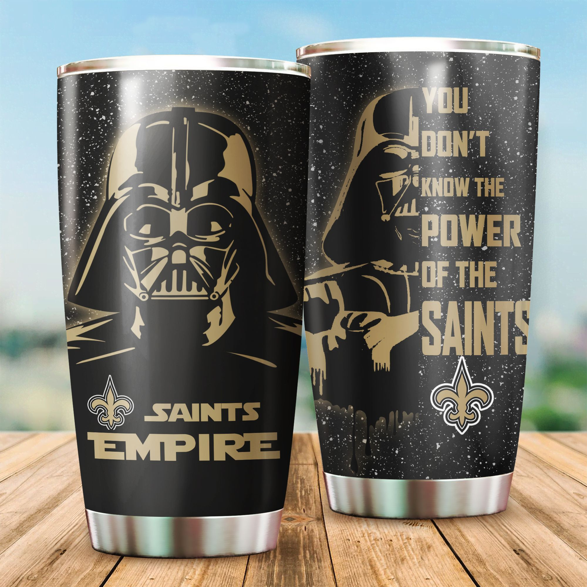 New Orleans Saints Stars Wars All Over Print 3D Tumbler-Tph