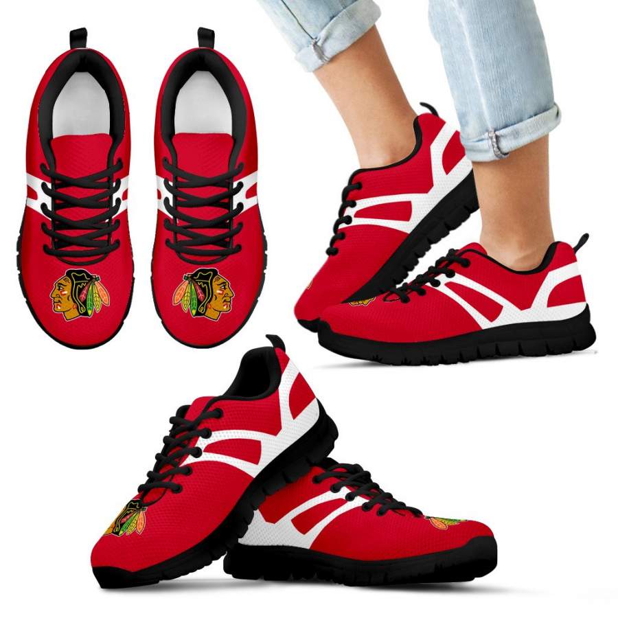 Line Amazing Bottom Chicago Blackhawks Sneakers