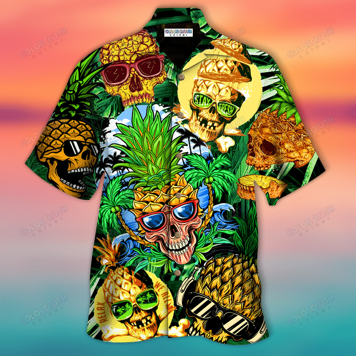 Pineapple Skull Hawaii Shirt Hawaii For Hawaii Aloha Ha77701