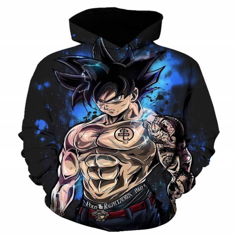 Son Goku Hoodie Dragon Ball Z Sweatshirt, Kamehameha Bunny Hug