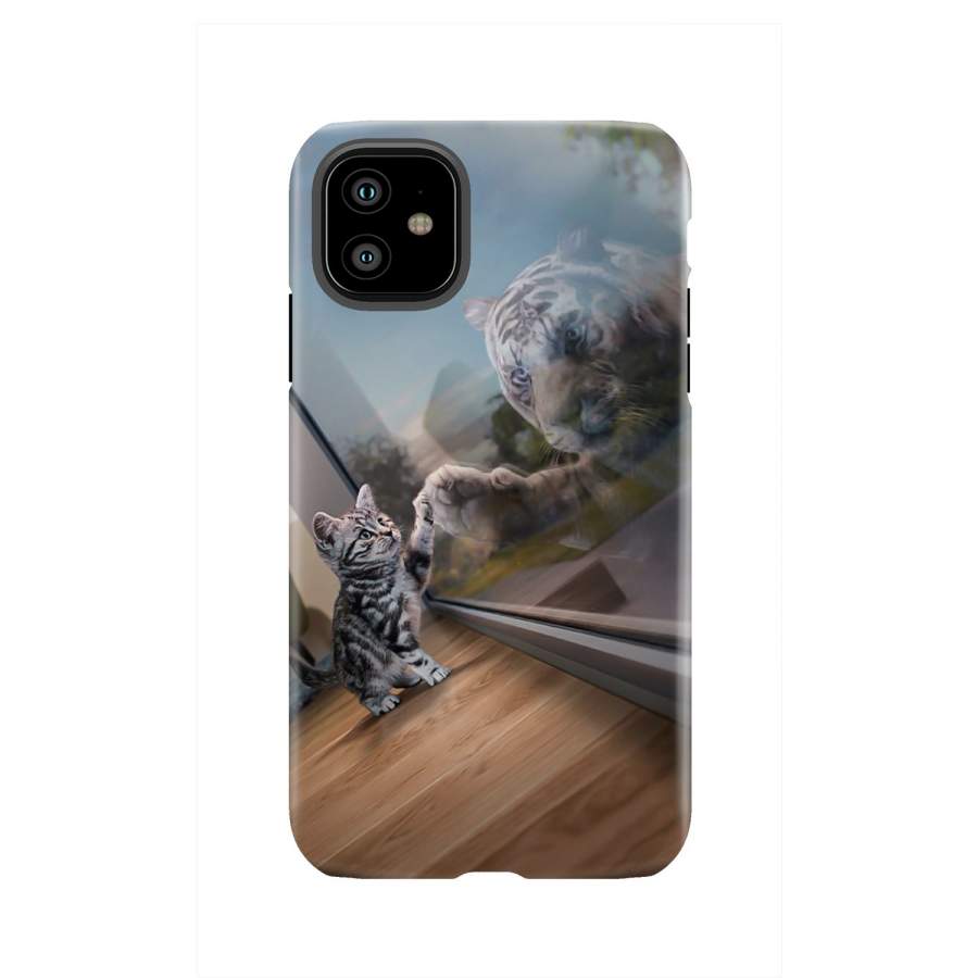 Kitten Reflection III Cell Phone Case