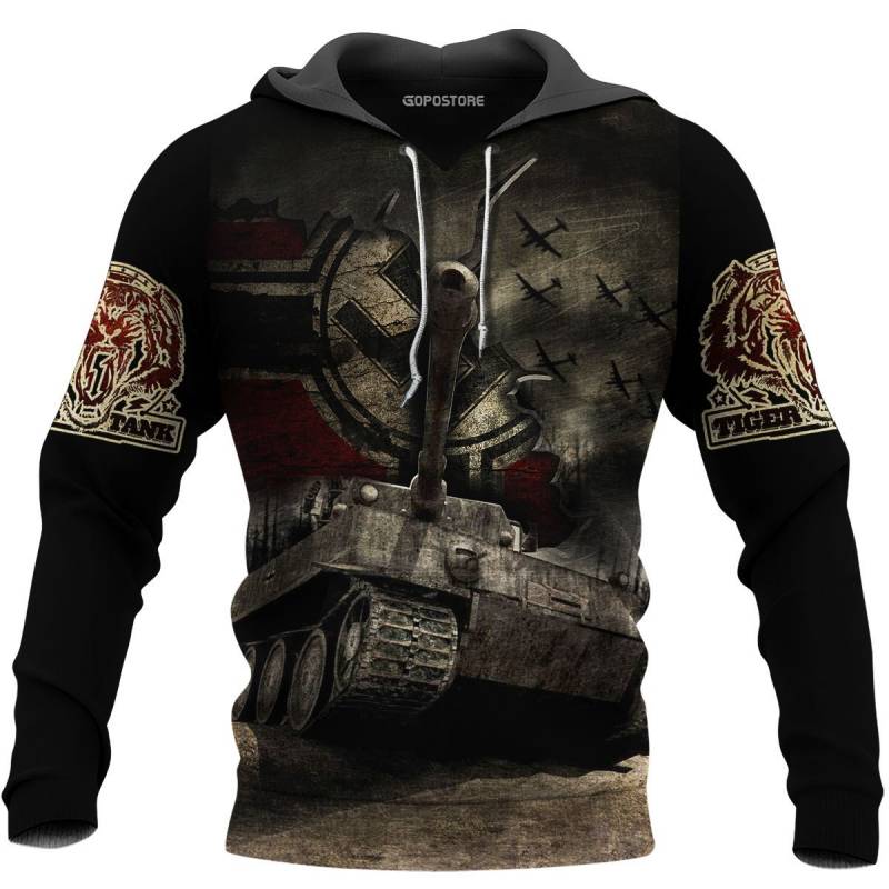 Beautiful Tiger Tank Art 3D All Over Printed Hoodie M131107