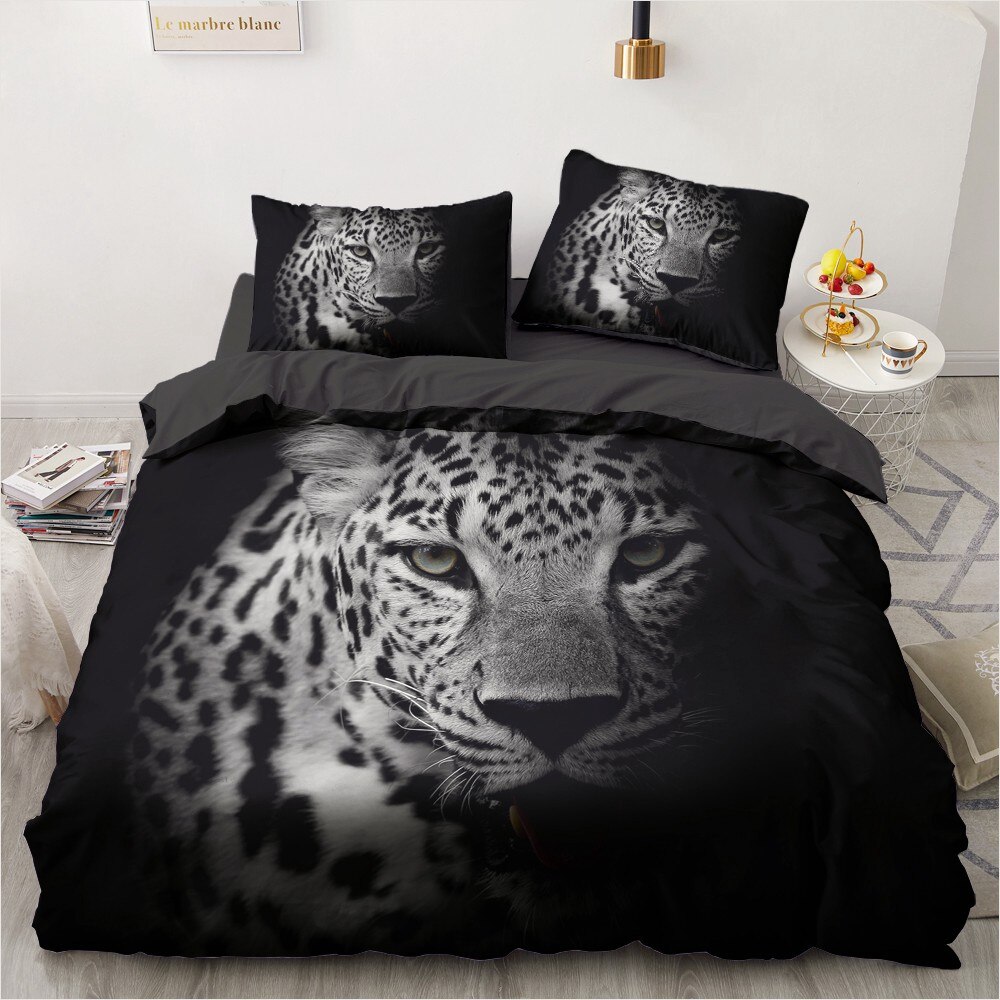 3D Bedding Sets Leopard Sky Duvet Cover Set Bed Linen Pillowcase King Queen Full Size 220*230 Home Texitle