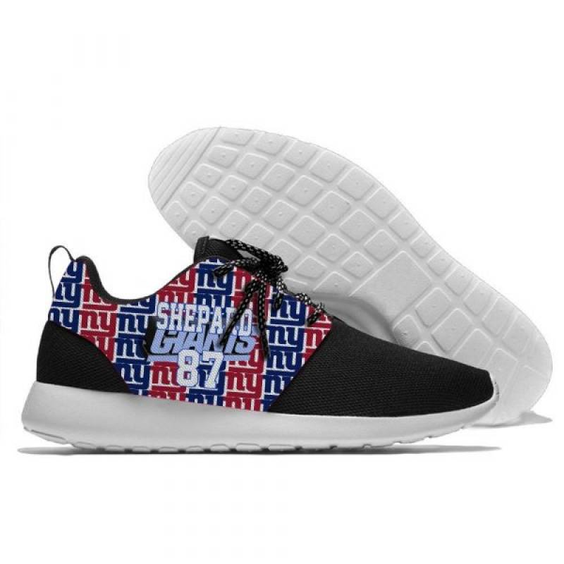 Sterling Shepard 87 – Mens And Womens New York Giants Lightweight Sneakers, Giants Running Shoes