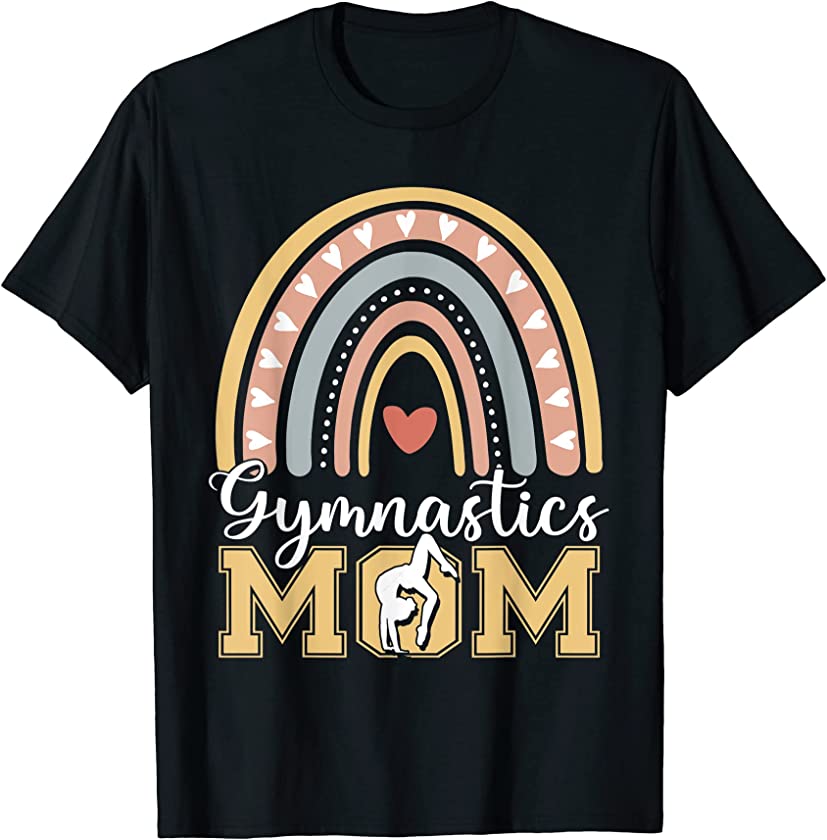 Womens Gymnastics Mom Tee Leopard Mother’s Day 2022 T-Shirt