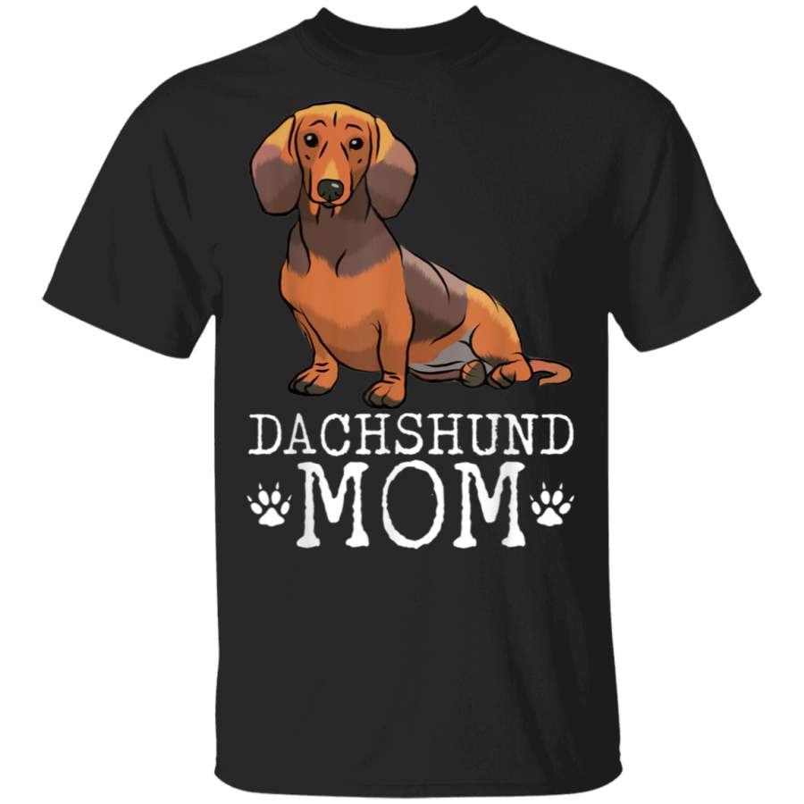 Vintage Dachshund Mom Funny Dog Lover Gift For Mama Mother TShirt