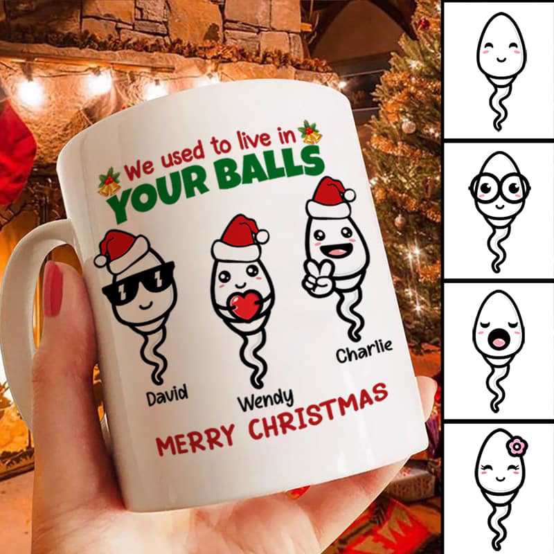 We Used To Live In Your Ball Merry Christmas Dad Personalized Mug