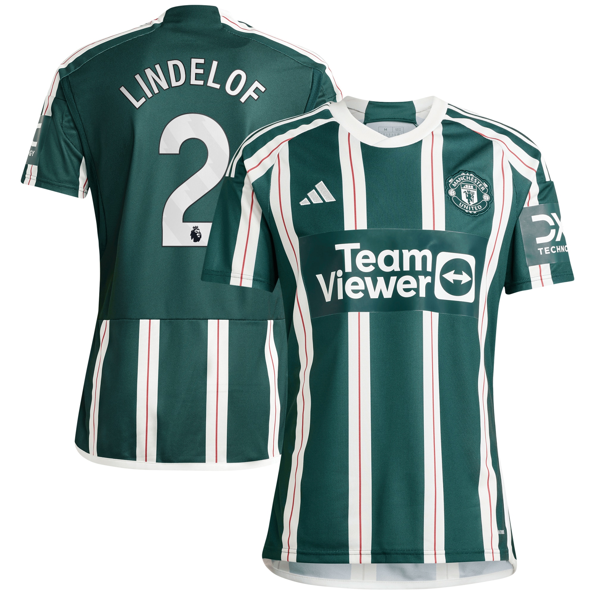 Victor Lindelof Manchester United 2023/24 Away Replica Player Jersey – Green