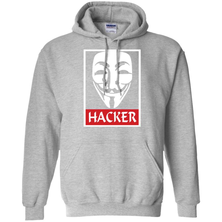 AGR cool design Anonymous Hacker Gildan Pullover Hoodie