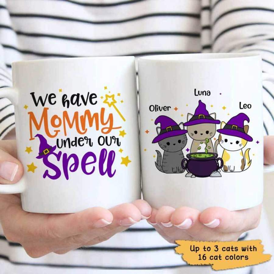 I Have Mommy Under My Spell Cats Personalized Mug