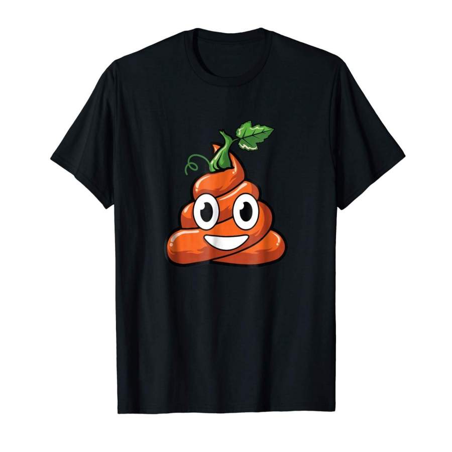 Poop Pumpkin Halloween Costume Funny Cute T-Shirt Mens T Shirt