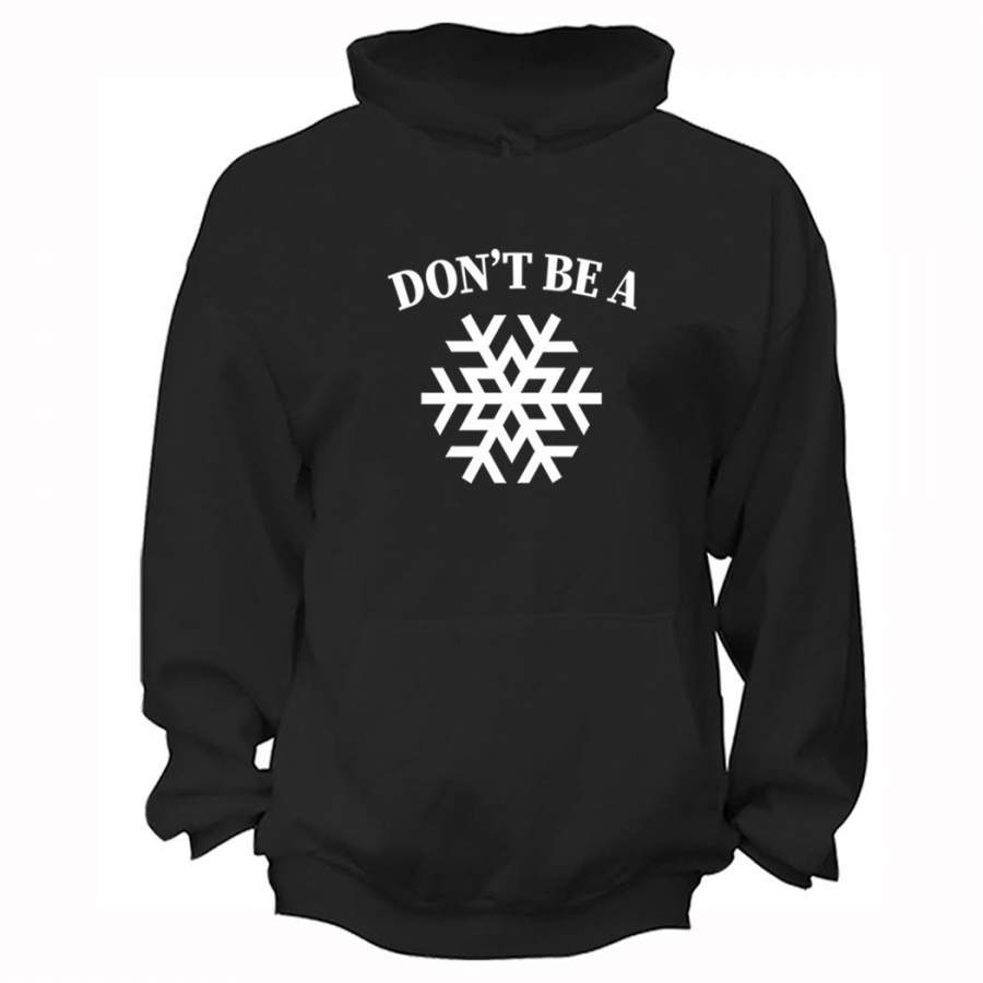 XtraFly Apparel Men’s Don’t Be A Snowflake Ugly Christmas Hooded-Sweatshirt Pullover Hoodie