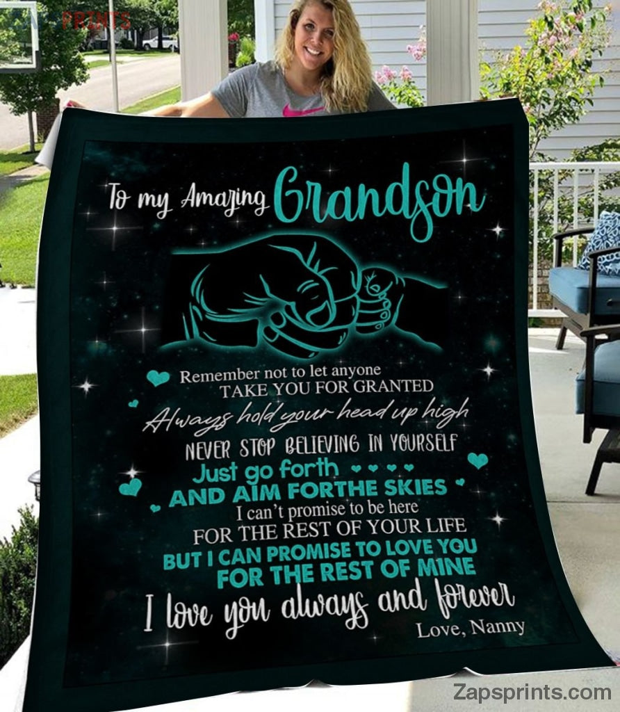 Gift For Grandson – To My Grandson – Just Go Forth – Blanket