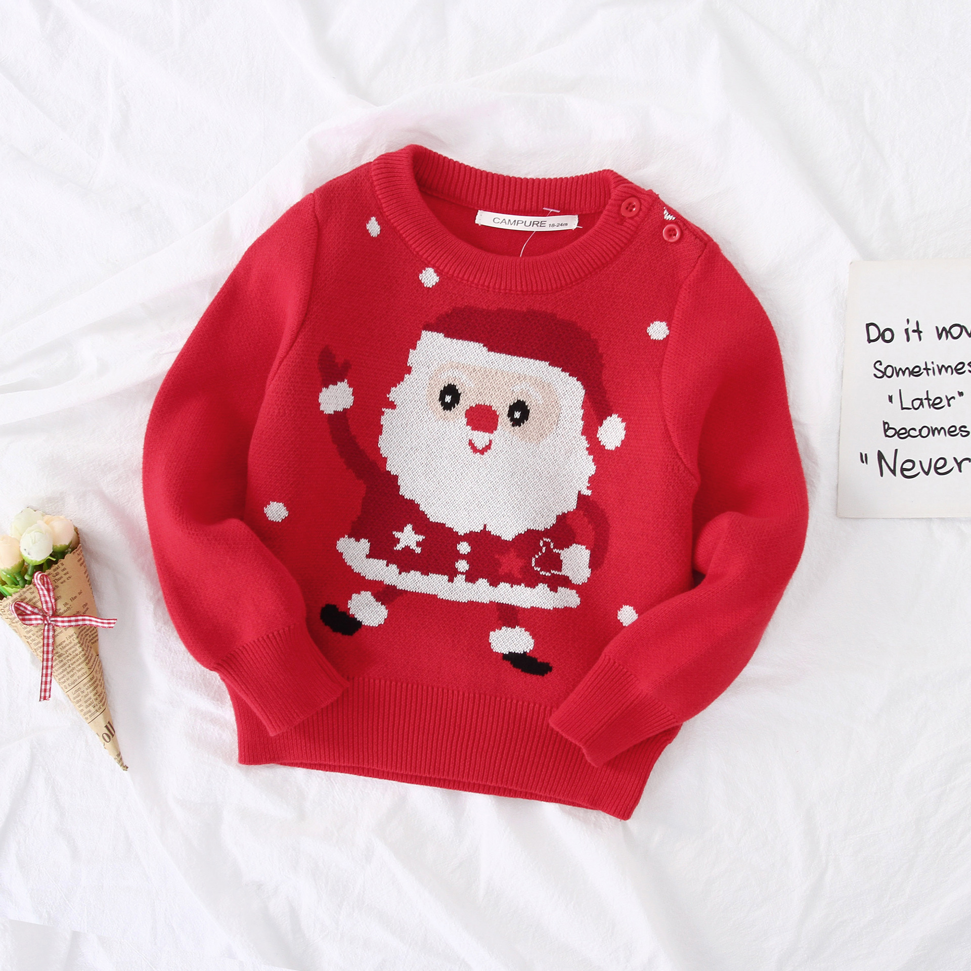 Christmas Kids Baby Boys Girls Long Sleeve Cartoon Rocket Pullover Sweaters Casual Autumn Baby Boy Girl Knit Children’s Sweaters alx