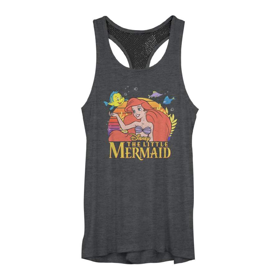 The Little Mermaid Junior’s Ariel Classic  Mesh Racerback Tank