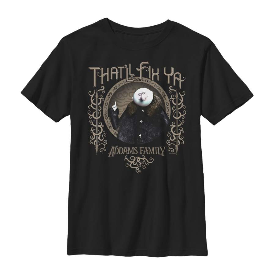 Addams Family Boy’s Uncle Fester That’ll Fix Ya  T Shirt