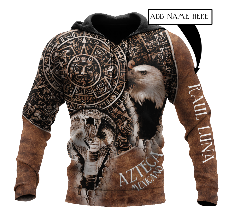 Aztec Mexican 3D All Over Printed Hoodie Adult 3D All Over Print, 3D Hoodie For Men & Women