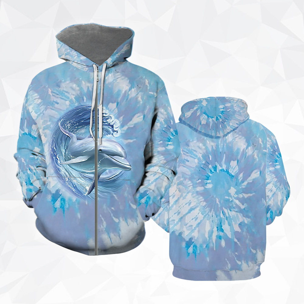 Dolphin Tie Dye All Over Print | For Men & Women |  Hp2208