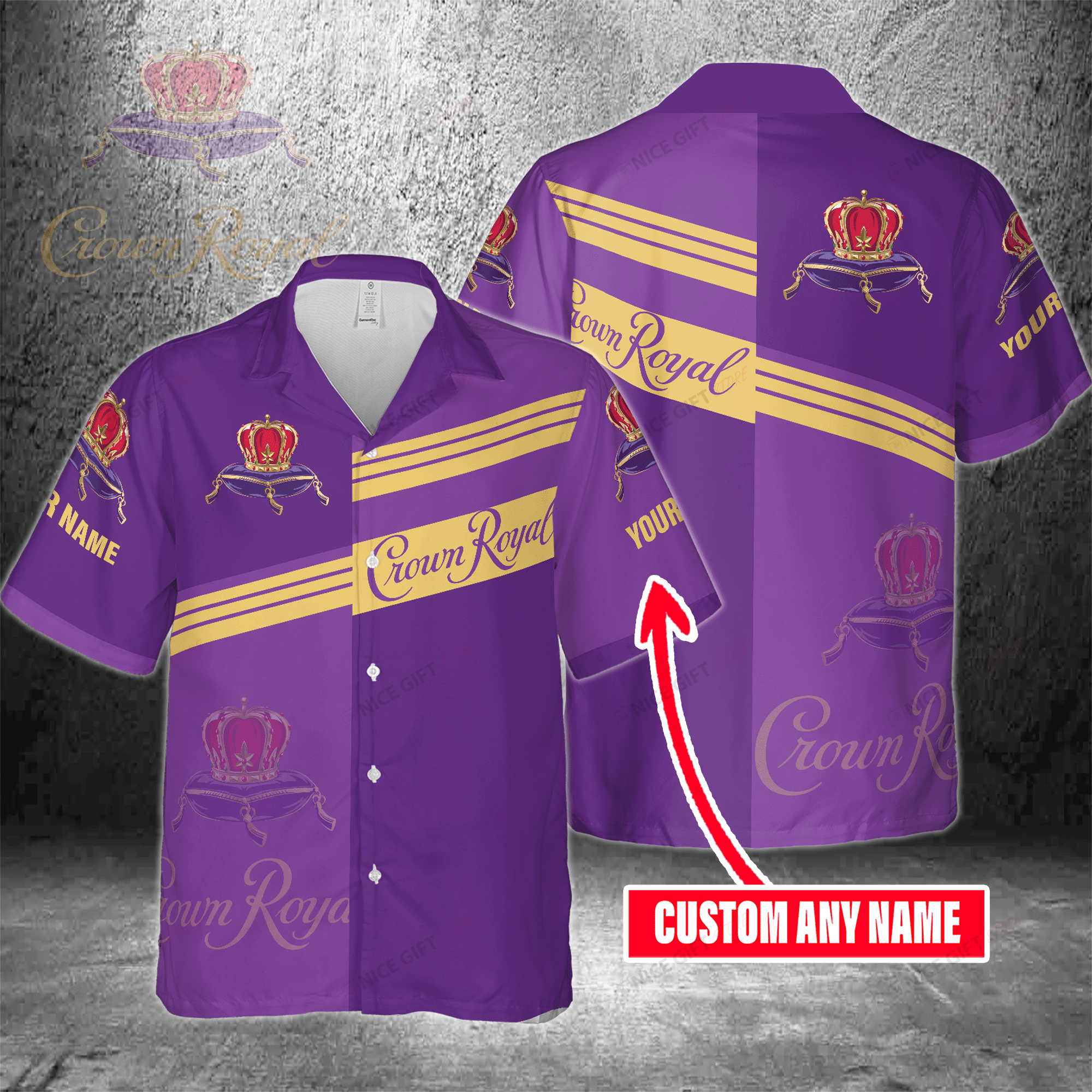 Crown Royal Custom Name Hawaiian Shirt 3Hs-H7F1