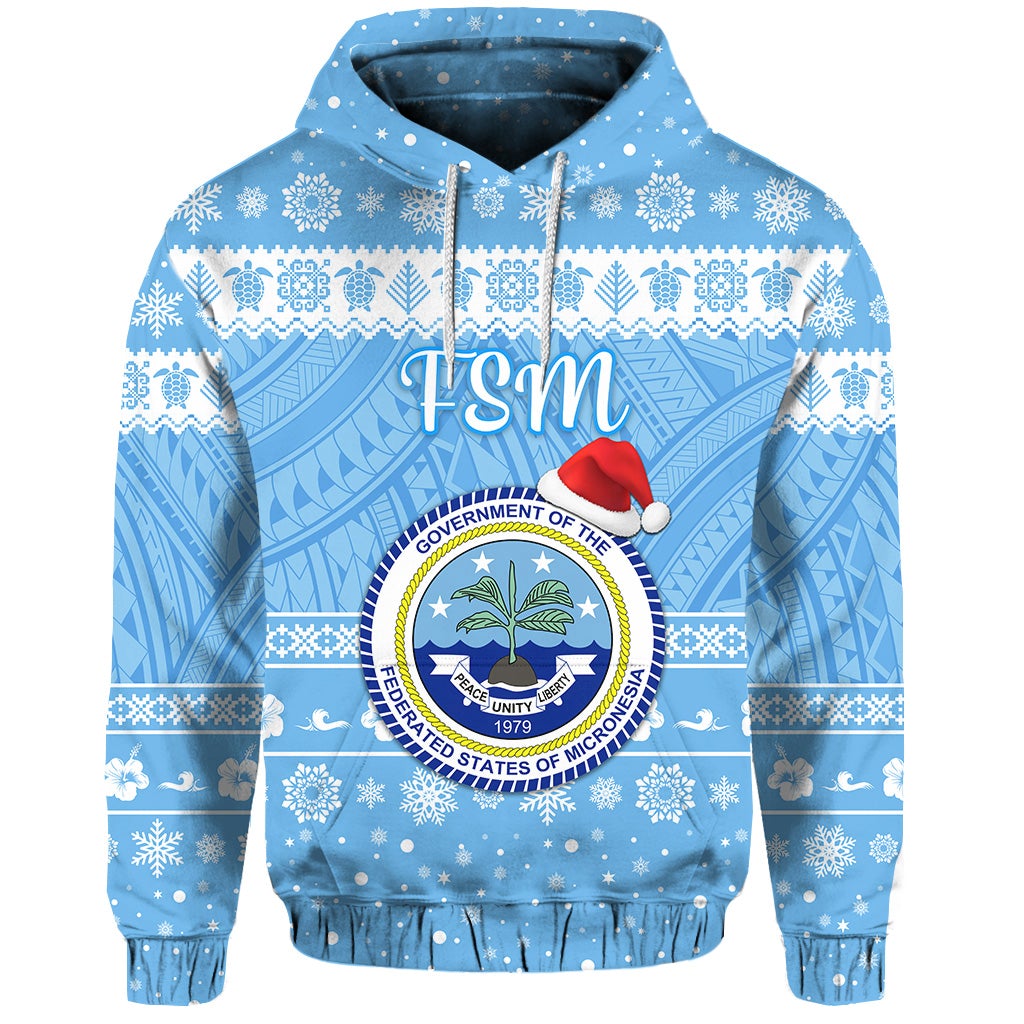 (Custom Personalised) Federated States Of Micronesia Christmas Hoodie Simple Style – Fsm Seal Lt8