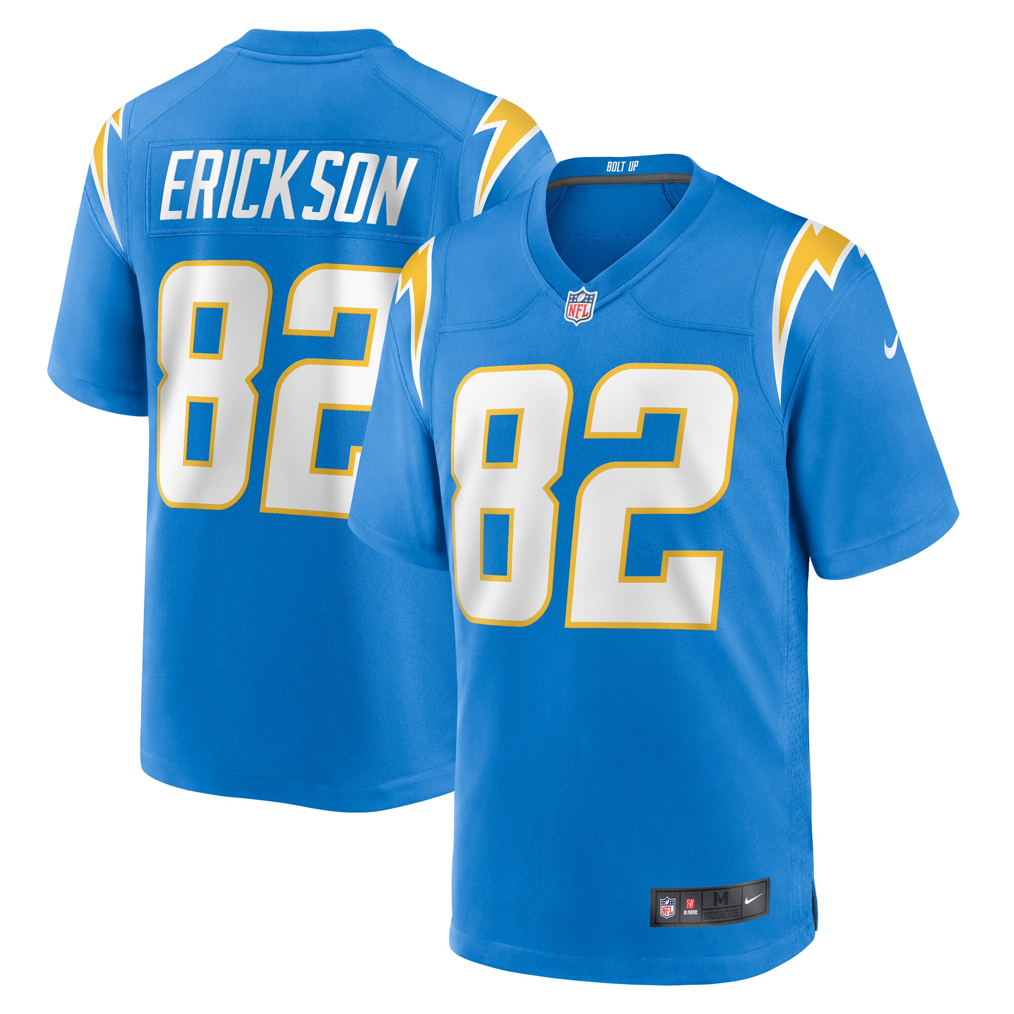 Alex Erickson Los Angeles Chargers Team Game Jersey – Powder Blue