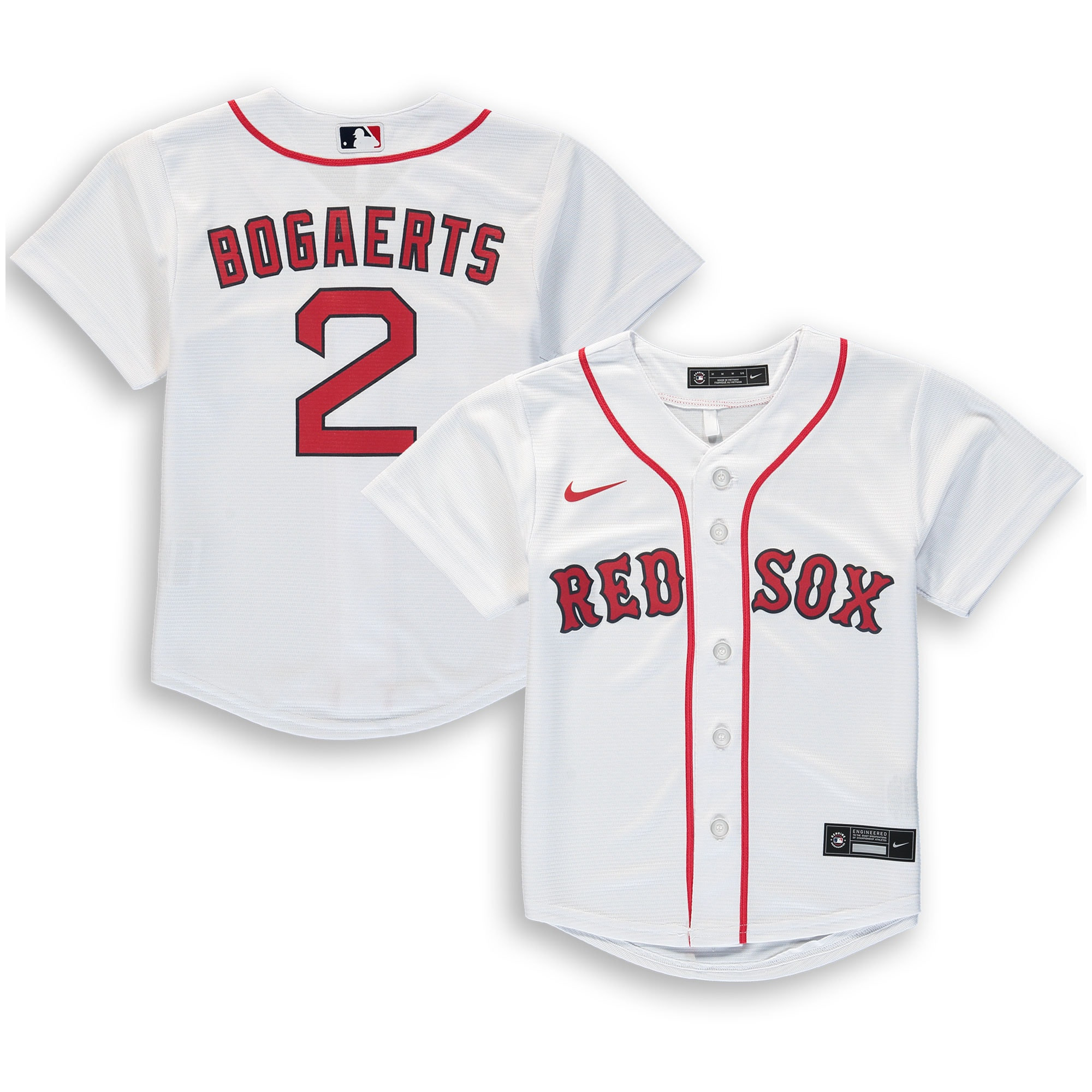 Xander Bogaerts Boston Red Sox Preschool Home Replica Player Jersey – White MLB