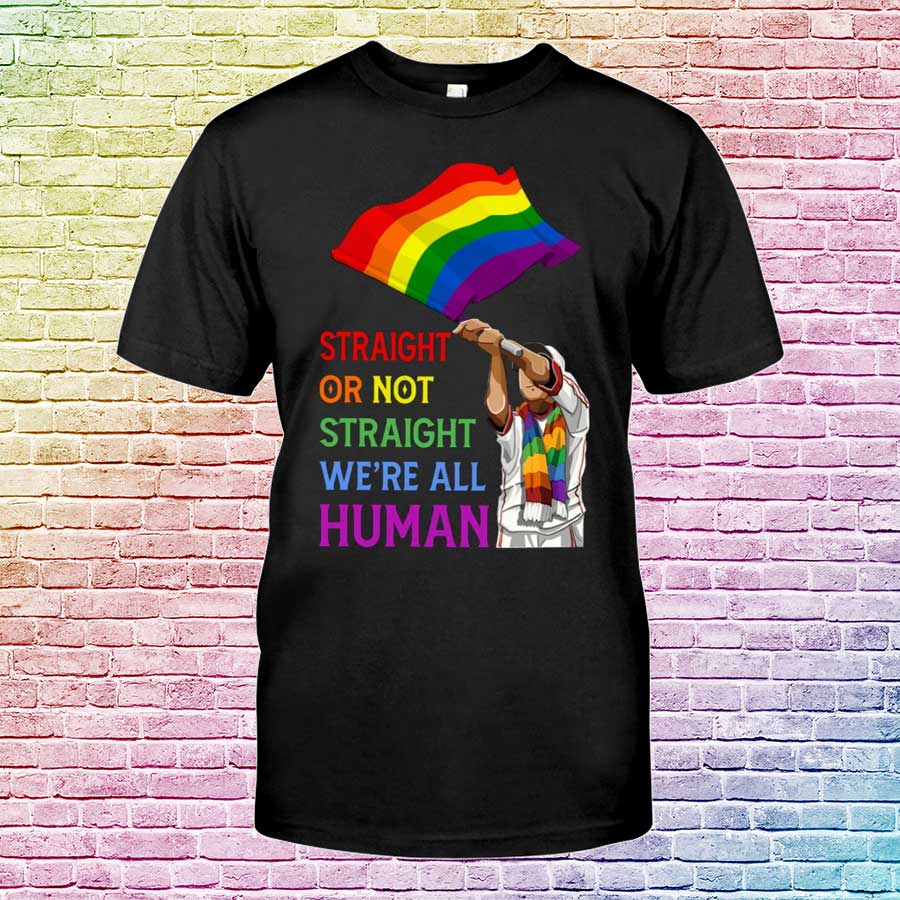 We Are All Human, Lgbtq Shirt For Pride Month, Gift For Lesbian, Gift To Couple Gay Man