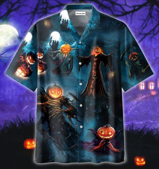 Happy Halloween Festival Devil Pumpkin Hawaii Shirt For Men Women Adult Ha91777