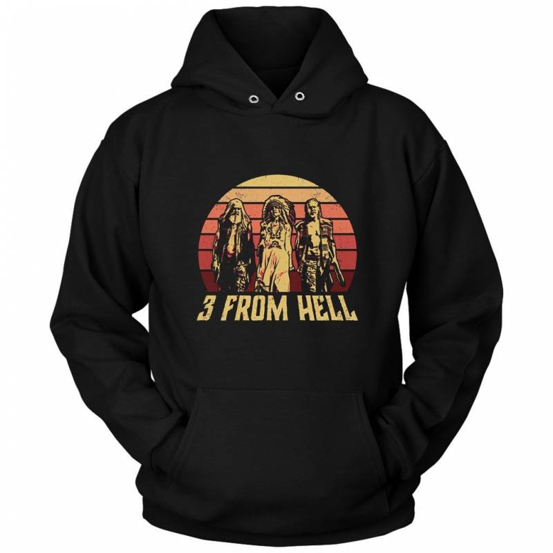 3 From Hell Friends Retro Vintage Unisex Hoodie