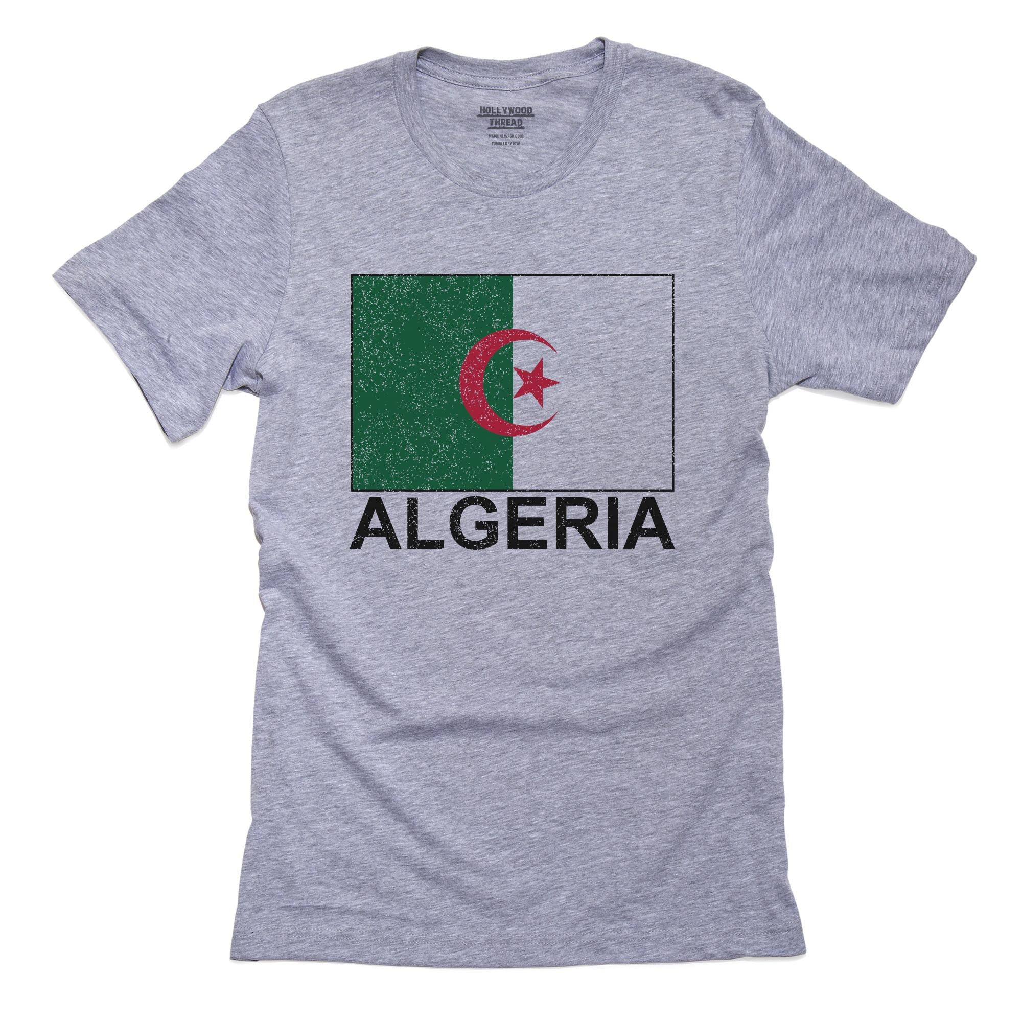 Algeria Flag – Special Vintage Edition T-Shirt, Framed Print, Pillow, Golf Towel