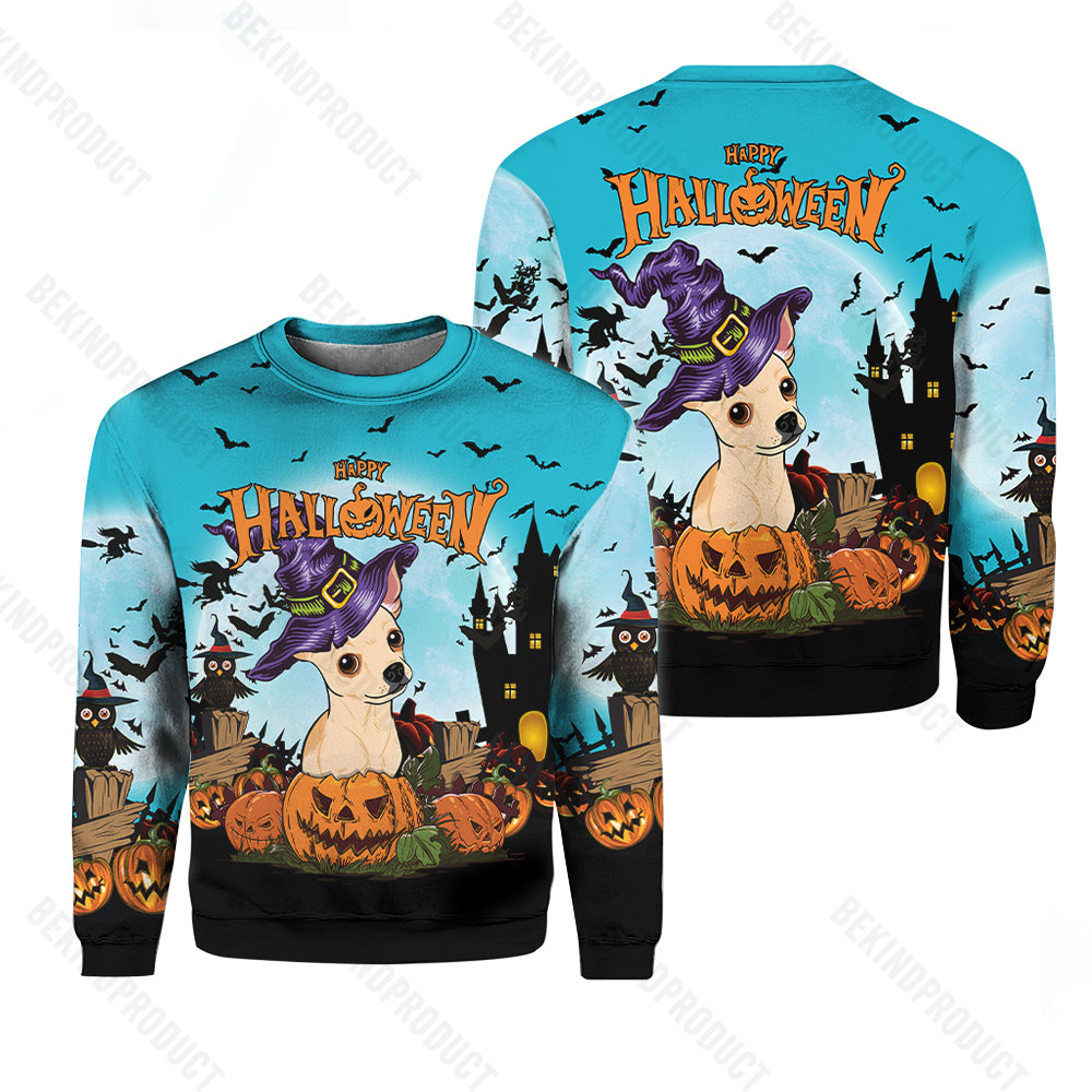 Dog Lover Halloween Crewneck Sweatshirt All Over Print Sweatshirt For Women Sweatshirt For Men Swn1237